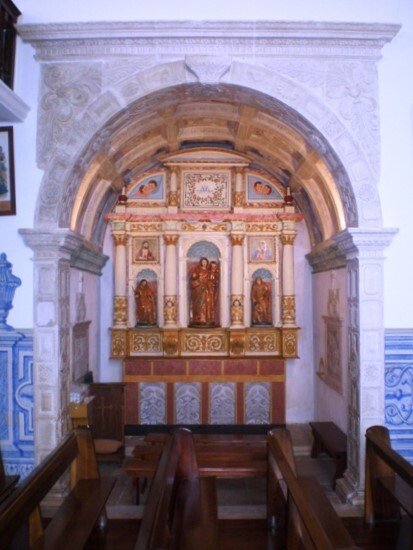 Arazede — abóbada policromada